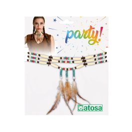 Collar Multicolor Indio Americano Accesorio para Disfraz
