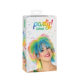 Peluca Punky Pelo Rizado Arcoiris Peluca Punky Pelo Rizado Arcoiris