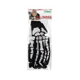 Guantes Halloween Negro Esqueleto Pequeño Guantes Halloween Negro Esqueleto Pequeño
