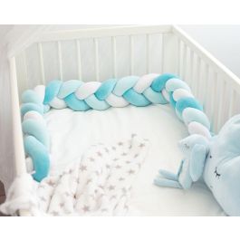 Trenza Protectora Para Cuna Y Cama En Azul 1,50M Trenza Protectora Para Cuna Y Cama En Azul 1,50M