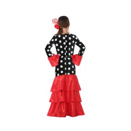 Disfraz para Adultos Flamenca Negro Rojo España 3-4 Años