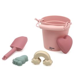 Set Juego De Playa De Silicona Rosa Set Juego De Playa De Silicona Rosa