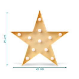 Estrella 27.5*27.5*4.5 cm Led Amarillo