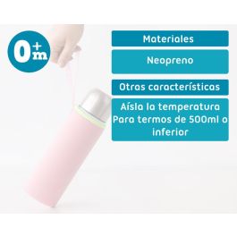 Funda Neopreno 7x20 Rosa Termo 500 mL