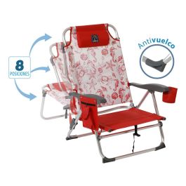 Silla De Aluminio 87x51X23 cm Texteline 2x1 Est. Marinos Rojo