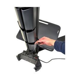 Ergotron Neo-Flex Mobile MediaCenter VHD - Carro Multimedia para TV Plana, Soporta 37" a 65", 41 kg, Negro