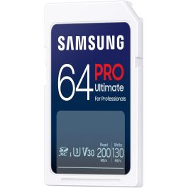 SAMSUNG XC PRO Ultimate 64GB Tarjeta SDXC Clase 10 UHS-I Velocidad 200MB/s Lectura 130MB/s Escritura