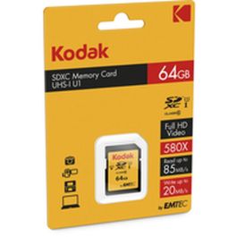 Tarjeta de Memoria Micro SD con Adaptador Kodak EKMSD64GXC10K 64 GB