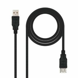 Cable Alargador USB 2.0 Nanocable 10.01.0202/ USB Macho - USB Hembra/ 1m/ Beige Precio: 3.95000023. SKU: S0225108