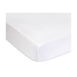 Domiva Juego de 2 sábanas bajeras Jersey 60 x 120 cm Blanco/Gris verde