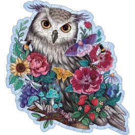 Ravensburger RAV4005556175116 Puzzle de Madera con Forma, Diseño Búho Floral, 150 Piezas Ravensburger RAV4005556175116 Puzzle de Madera con Forma, Diseño Búho Floral, 150 Piezas