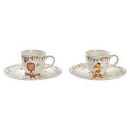 Vajilla Kids DKD Home Decor Multicolor Blanco 19 x 2 x 19 cm Set de 3 (4 Unidades) Vajilla Kids DKD Home Decor Multicolor Blanco 19 x 2 x 19 cm Set de 3 (4 Unidades)