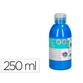 Liderpapel Pintura Acrílica Bote 250 ml Cian Multisuperficie Base Agua Colores Vivos Fácil Limpieza Precio: 3.99000041. SKU: B17JGCMFMC
