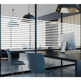 EASY PROTEC AUC3700613393588 Película Adhesiva para Ventanas Efecto Persiana Veneciana - 100 x 90 cm