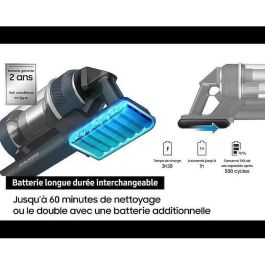 SAMSUNG Jet 75E Complete VS20B75CR5 - Aspirador Escoba Inalámbrico - Potencia 200 AW - Autonomía 60 min - Estación de pared - 3 cepillos