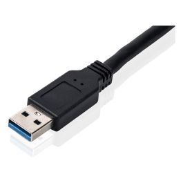 EQUIP Adaptador USB 3.0 a SATA, Negro, 5 Gbit/s, 0.50m sw