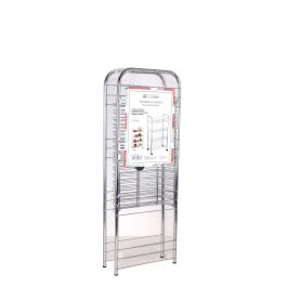 Verdulero de metal cromo 4 pisos 76 cm - Confortime (6 Unidades) Verdulero de metal cromo 4 pisos 76 cm - Confortime (6 Unidades)