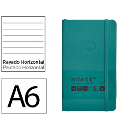 Antartik Cuaderno Tapa Blanda A6 Rayas Verde Aguamarina 100 Hojas 80gr FSC Precio: 4.49999968. SKU: B1JX8XMRN7