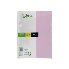 Liderpapel Papel Color A4 80gr Rosa Paquete 100 Hojas