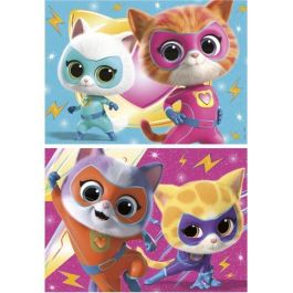 Educa Puzzle Superkitties 2x20 piezas para niños +3 años, material cartón