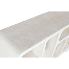 DKD Home Decor Consola Boho Scandi Resina/MDF Blanco 120x35x80 cm – Colección Feel and Touch