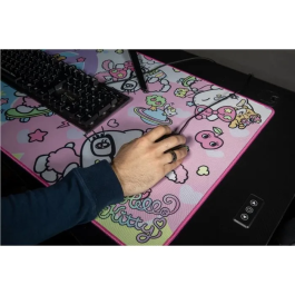 Konix Alfombrilla de Ratón para Juegos Hello Kitty XXL 90 x 46 cm Superficie Microfibra Antideslizante
