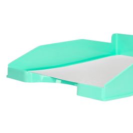 Bandeja Sobremesa Plastico Q-Connect Verde Menta Opaco 240x70x340 mm