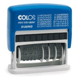 Colop Sello Printer S120-Wd 4 mm Formula-Fecha Español Azul-Bicolor Precio: 15.79000027. SKU: S8403608