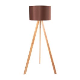 Lámpara de Suelo "Kano-2" [OPV-780SGN2483] Trípode Madera Pantalla Tela