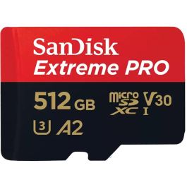 Sandisk Extreme PRO Tarjeta microSDXC de 512GB UHS-I Clase 10 con Adaptador SD Velocidad 200MB/s Lectura 140MB/s Escritura Precio: 100.49999971. SKU: B1KC3ZZS9E