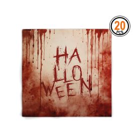 Servilletas Decoradas Efecto Sangre 33x33 cm Pack 20 Unidades - Ideal para Halloween y Fiestas Temáticas Precio: 0.95000004. SKU: B1CJYGRYX8