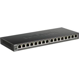 D-Link DGS-1016S/E - Switch de Red No Administrado, 16 Puertos Gigabit Ethernet (10/100/1000), Full Duplex