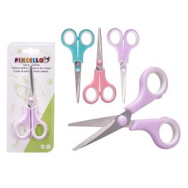 Tijeras Medianas Pincello 9x21x1 cm - Surtido Colores (Morado, Rosa, Verde) (24 Unidades) Precio: 23.78999997. SKU: B19QYBWHXE