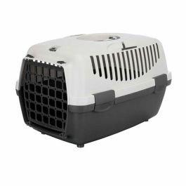 Trixie Capri 1 Caja de Transporte para Perros y Gatos XS 32x31x48 cm Plástico hasta 6 kg Gris Claro y Oscuro
