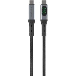 4smarts DigitCord Enterprise Cable USB4 USB-C a USB-C 240W, 40 Gbps, 1.5 Metros, Negro Gris