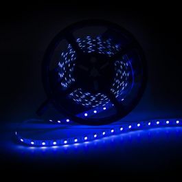 Tira LED Ultravioleta 5M SMD5050 60W 2100Lm 12V DC IP65 Exterior Cortable 40.000H [CA-5050-300-IP65-UV]