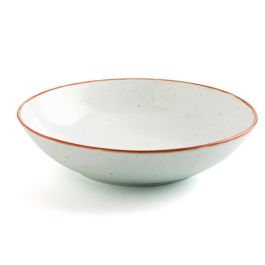 Ariane Plato Hondo Terra Porcelana Beige 21 cm (6 Unidades) Reforzado Higiénico Apto Microondas Horno Lavavajillas