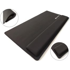 Sandberg Desk Pad Pro XXL Alfombrilla de Escritorio Antideslizante con Soporte para Muñecas y Bordes Cosidos para Teclado y Ratón