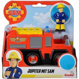 Mini vehículo Sam el Bombero - SILVERTORN - Camión Júpiter - Figura articulada incluida - A partir de 3 años