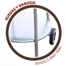 Aktive Barbacoa de Carbón Redonda 51x51x82 cm