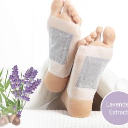 Parches Desintoxicantes para Pies Lavender InnovaGoods 10 Unidades