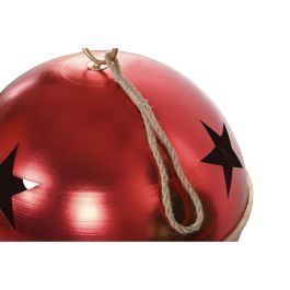 DKD Home Decor Decoración Colgante Navidad Tradicional Rojo Verde Dorado de Metal, Desmontable, 62 x 72.5 x 62 cm (2 Unidades)