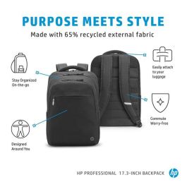 HP Mochila Profesional para Portátil 17.3 pulgadas, Sostenible y Duradera con Compartimentos para Accesorios