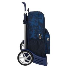 Mochila Escolar con Ruedas Batman Legendary Azul marino 32 x 43 x 14 cm