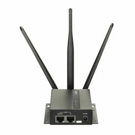 D - link Router Industrial Dwm - 313, Wi-Fi 4 (802.11n), 4G, 3 Antenas, Montaje en Pared, Negro