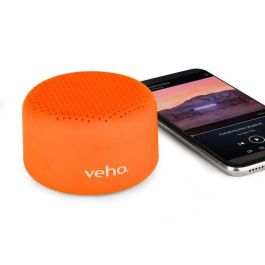 Veho M-Series M3 Altavoz Bluetooth Inalámbrico Portátil Ultra Compacto con Batería de hasta 12 Horas y TWS - Naranja