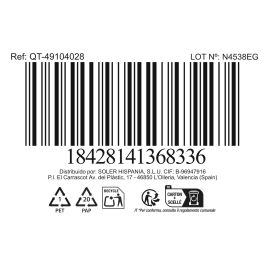 Hermes Matt Cacerola Industrial 28 cm (10 Litros) de Acero Inoxidable con Tapa, Modelo Qt (4 Unidades)