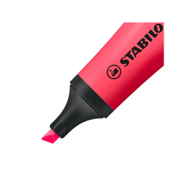 Stabilo Marcador Fluorescente Neón Rosa Caja 10 Unidades