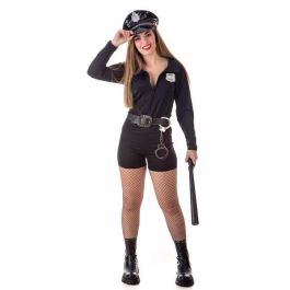 Creaciones Llopis Disfraz Adulto Policía Sexy Talla XL con Pantalón, Camisa, Cinturón y Gorra