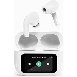 Gembird TWS-LCD-ANC-01-W Auriculares Inalámbricos Intraaurales con Cancelación de Ruido Activo (ANC) Bluetooth USB-C Blanco para Llamadas y Música Gembird TWS-LCD-ANC-01-W Auriculares Inalámbricos Intraaurales con Cancelación de Ruido Activo (ANC) Bluetooth USB-C Blanco para Llamadas y Música